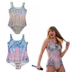 Taylor Swift Swimsuit Cosplay Costume for Girls Summer Swimwear