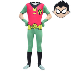 Teen Titans GO Cosplay Costume for Boys Girls Bodysuit Halloween Fancy Jumpsuits