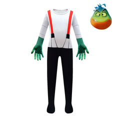 The Bad Guys Mr Piranha Cosplay Costume for Boys Girls Bodysuit Halloween Fancy Jumpsuits