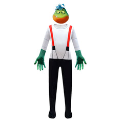 The Bad Guys Mr Piranha Cosplay Costume for Boys Girls Bodysuit Halloween Fancy Jumpsuits