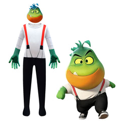 The Bad Guys Mr Piranha Cosplay Costume for Boys Girls Bodysuit Halloween Fancy Jumpsuits
