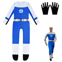 The Fantastic Four Cosplay Costume with Mask Halloween Jumpsuits