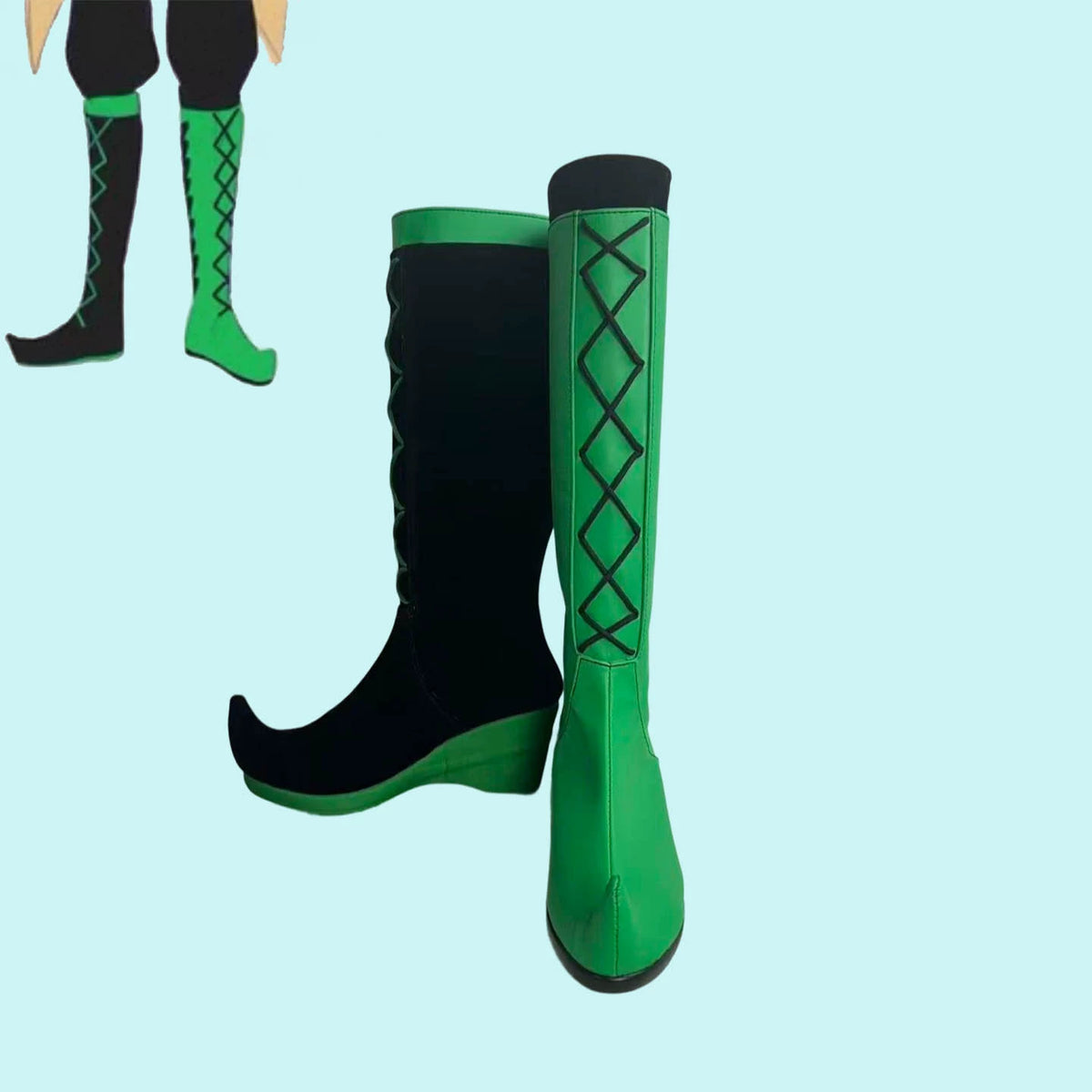 The Freak Circus ‌Harlequin Cosplay Shoes Boots Customized