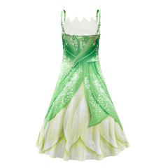 The Princess and the Frog Tiana Cosplay Costume for Girls Halloween Fancy Dress