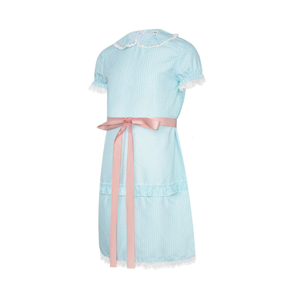 The Shining Twins Cosplay Dress Halloween Costume  For Kids