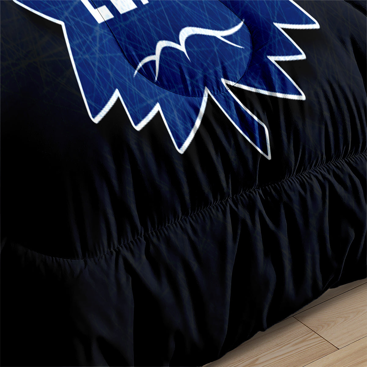 Toronto Hockey Maple Leafs Comforter Pillowcases 3PC Sets Blanket All Season Reversible Quilted Duvet
