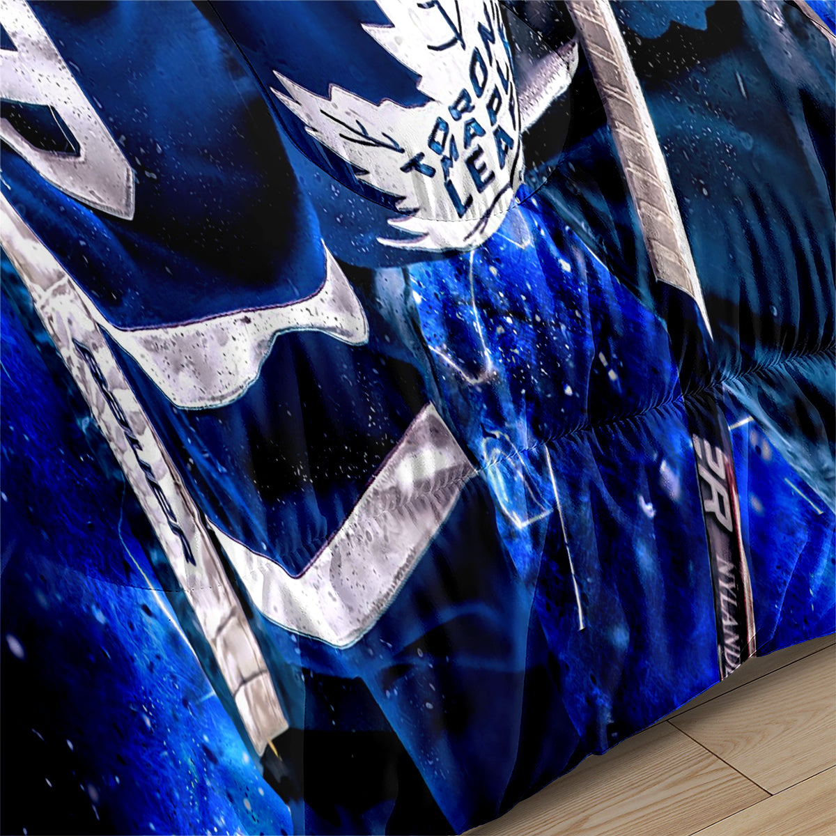 Toronto Hockey Maple Leafs Comforter Pillowcases 3PC Sets Blanket All Season Reversible Quilted Duvet