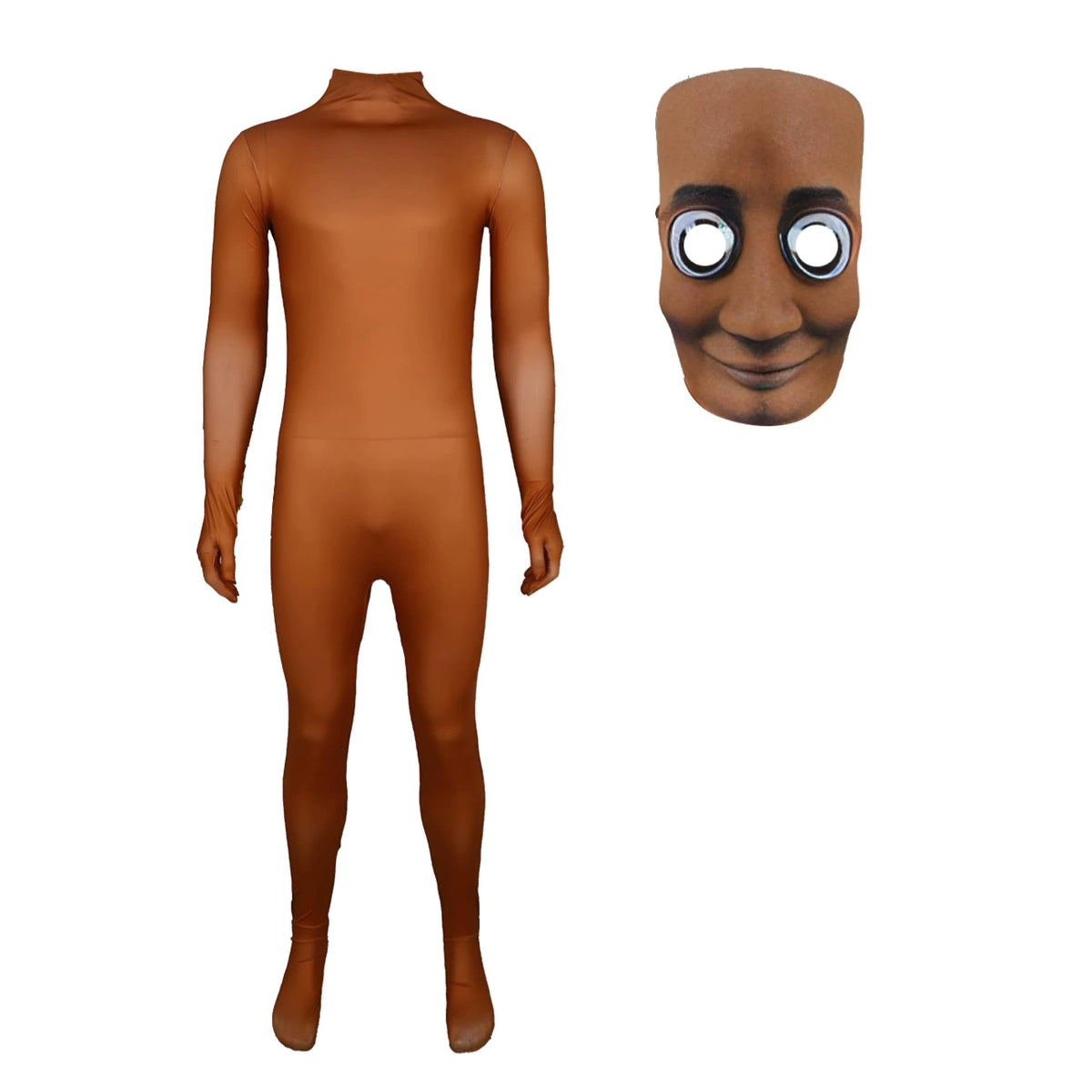 Tung Tung Tung Sahur  Cosplay Costume with Mask Boys Girls Bodysuit Halloween Fancy Jumpsuits