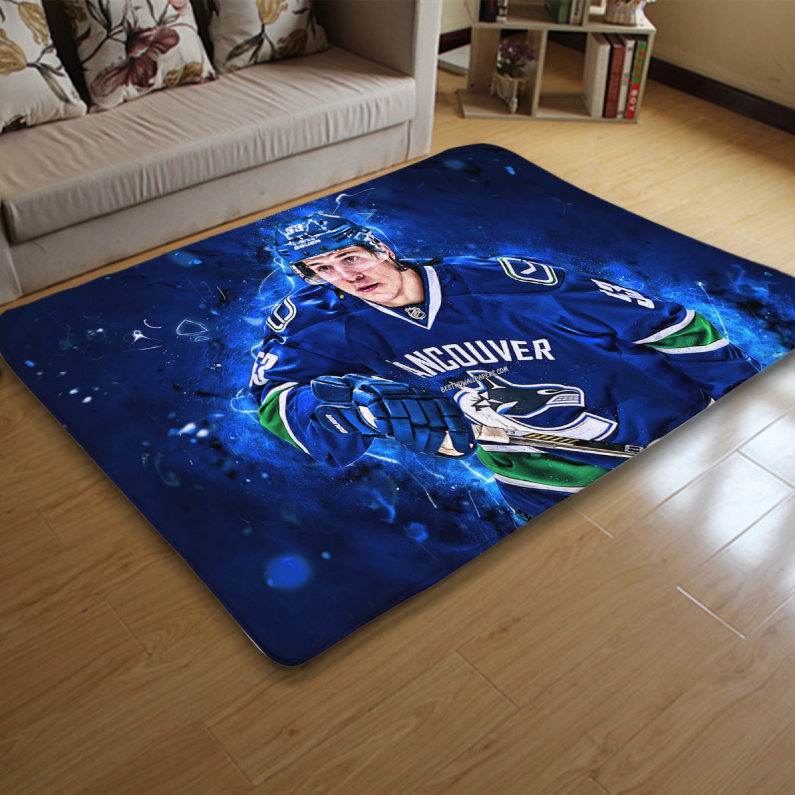 Vancouver Canucks Hockey Rugs Bedroom Living Room Bathroom Carpet Mat Rug