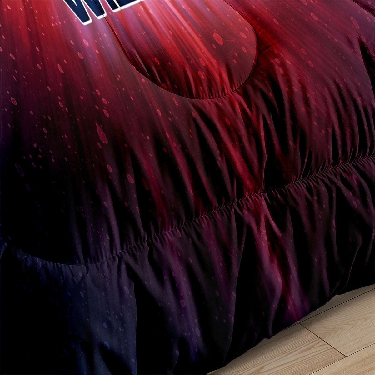 Washington Basketball Wizards Comforter Pillowcases 3PC Sets Blanket All Season Reversible Quilted Duvet