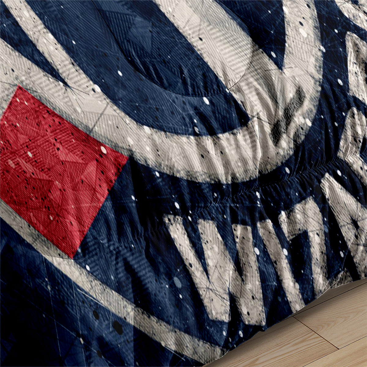 Washington Basketball Wizards Comforter Pillowcases 3PC Sets Blanket All Season Reversible Quilted Duvet