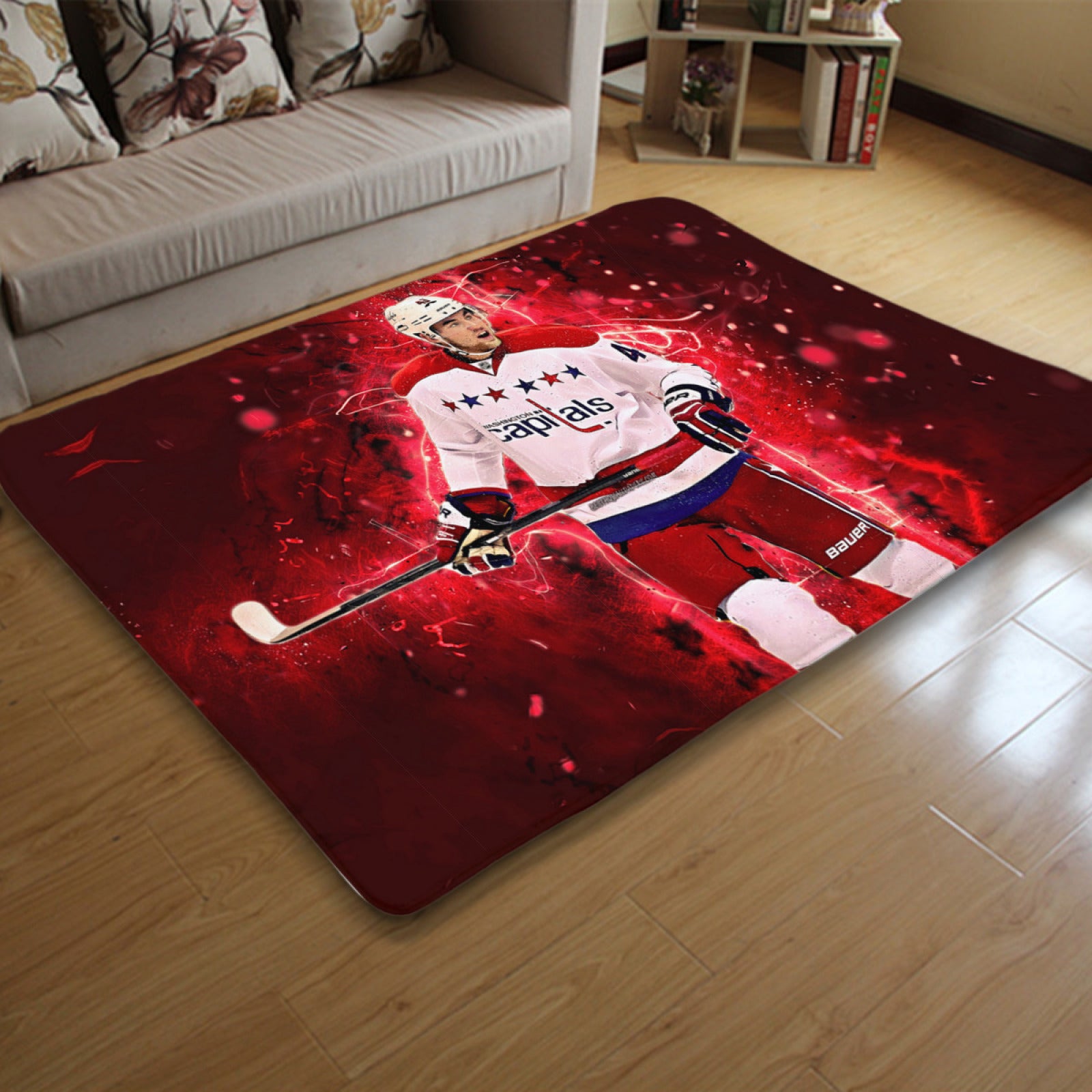 Washington Hockey Capitals Rugs Bedroom Living Room Bathroom Carpet Mat Rug