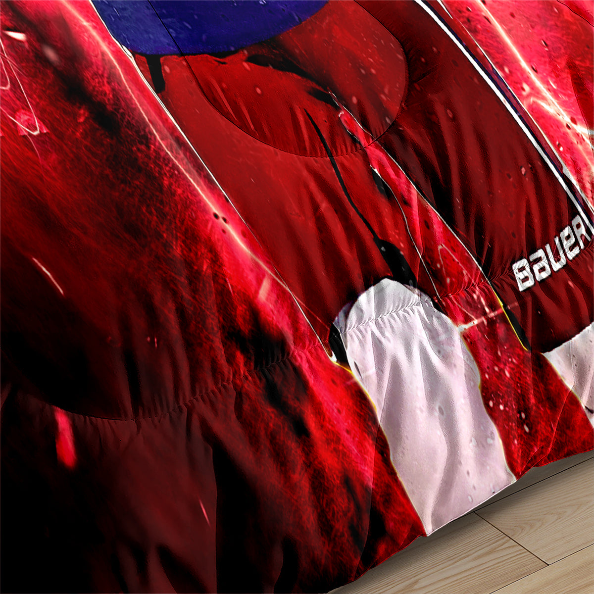 Washington Hockey Capitals Comforter Pillowcases 3PC Sets Blanket All Season Reversible Quilted Duvet