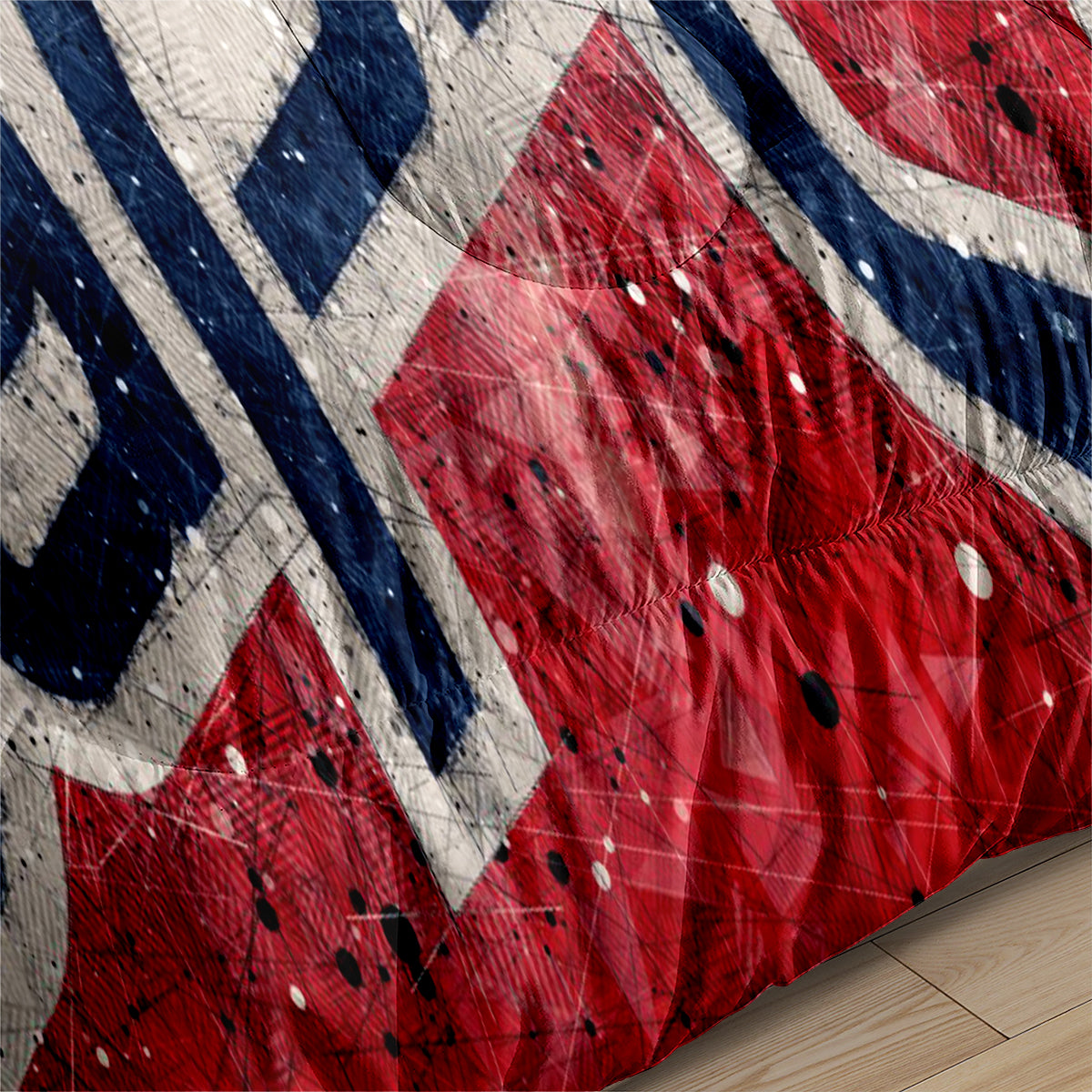 Washington Hockey Capitals Comforter Pillowcases 3PC Sets Blanket All Season Reversible Quilted Duvet
