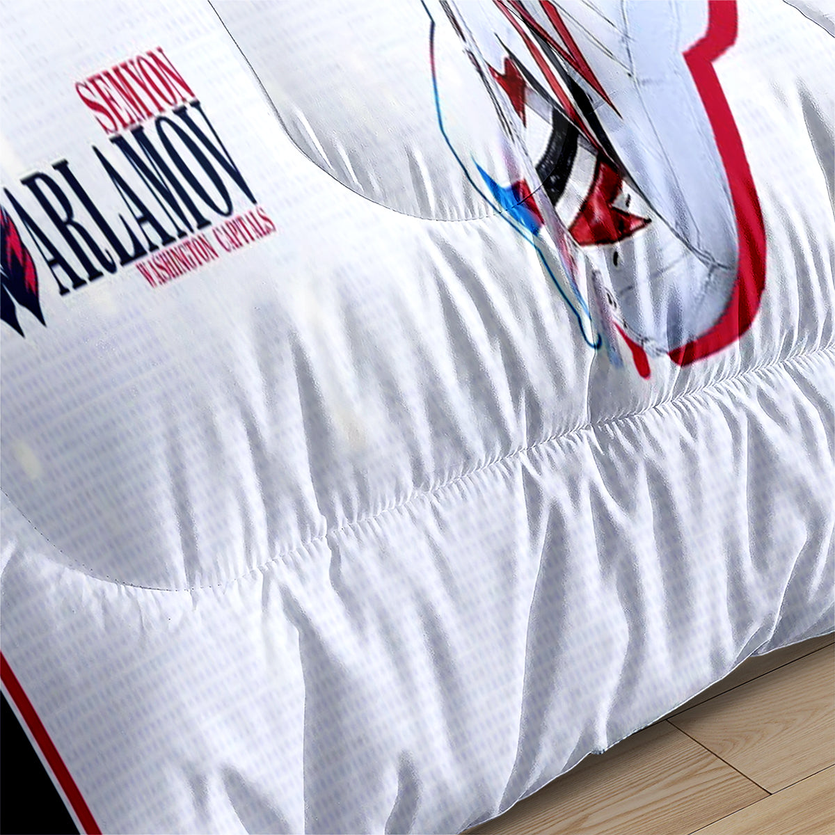 Washington Hockey Capitals Comforter Pillowcases 3PC Sets Blanket All Season Reversible Quilted Duvet