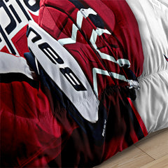 Washington Hockey Capitals Comforter Pillowcases 3PC Sets Blanket All Season Reversible Quilted Duvet