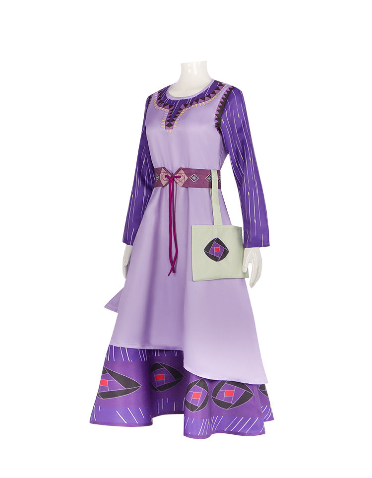 Wish Asha Cosplay Dress Halloween Costume For Kids Adults