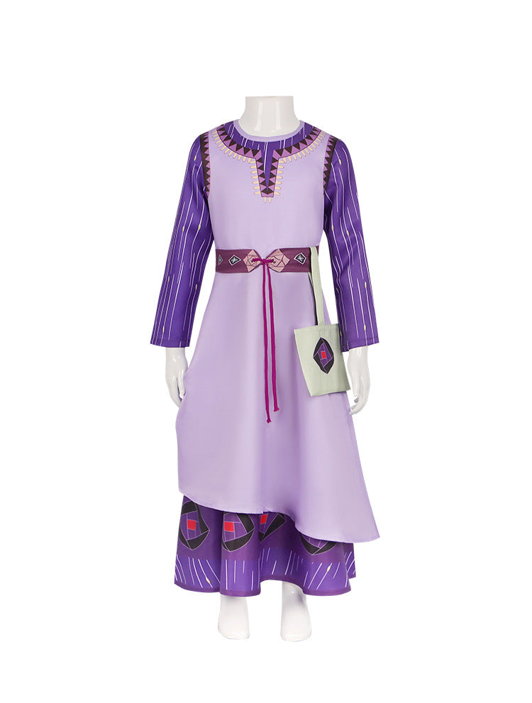 Wish Asha Cosplay Dress Halloween Costume For Kids Adults