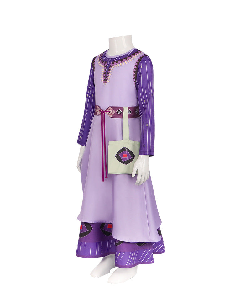 Wish Asha Cosplay Dress Halloween Costume For Kids Adults