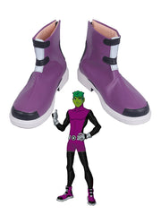 Young Justice Beast Boy Garfield Mark Logan Cosplay Shoes Boots Customized