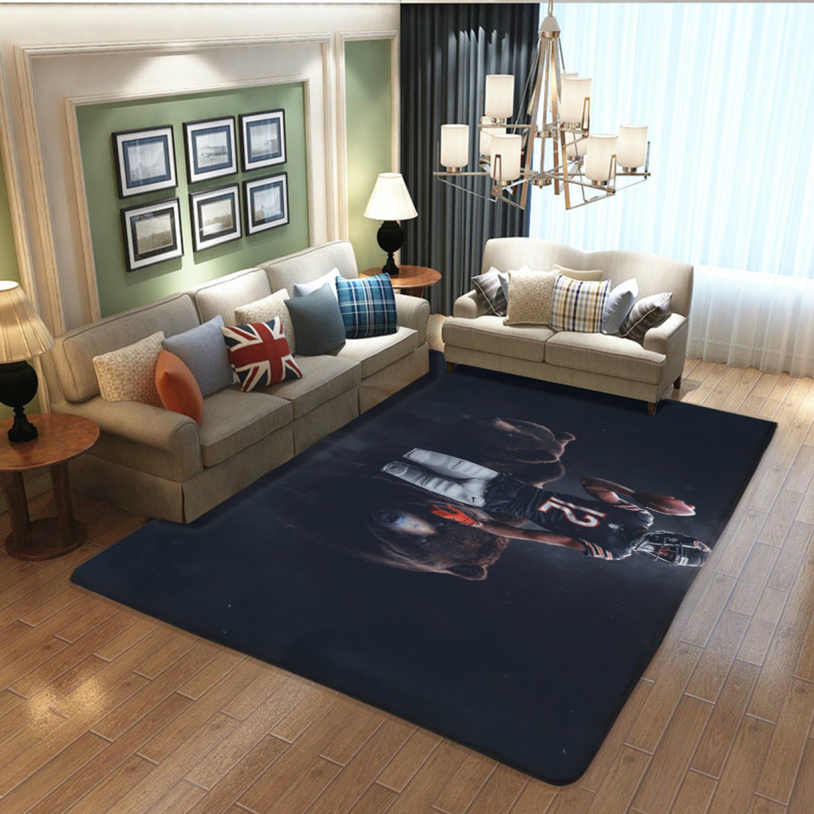 Chicago Rugby Bears Rugs Bedroom Living Room Bathroom Carpet Mat Rug  chicago bears