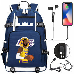 Kobe Black Mamba Curry Bucks Antetokounmpo USB Charging Backpack School Notebook Travel Bags Basketball Bag