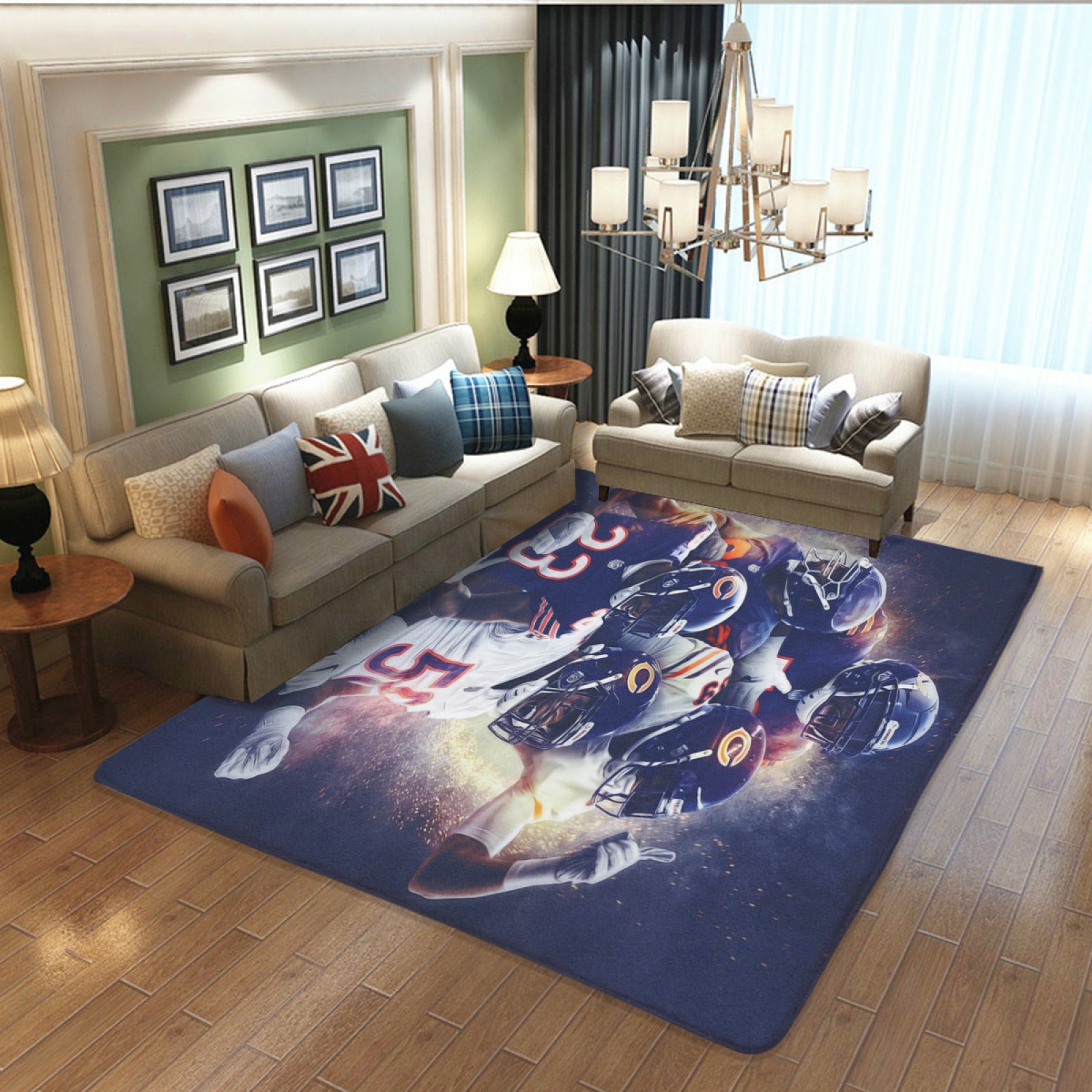 Chicago Rugby Bears Rugs Bedroom Living Room Bathroom Carpet Mat Rug  chicago bears