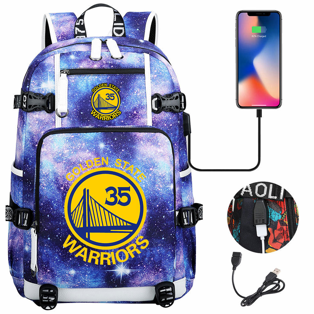 Kobe Black Mamba Curry Bucks USB Charging Backpack School Notebook Travel Bags Basketball Bag