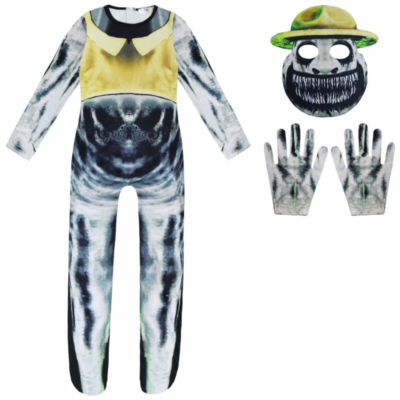 Game Zoonomaly Cosplay Costume with Mask Boys Girls Bodysuit Halloween Fancy Jumpsuits