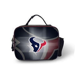 Houston Texans Football Team PU Leather Lunchbox Lunch Tote