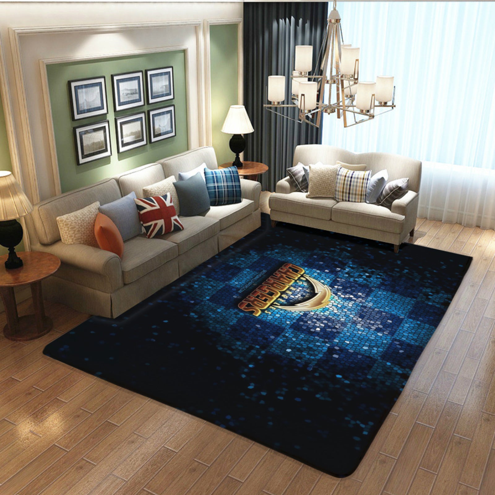 Los Angeles Rugby Chargers Rugs Bedroom Living Room Bathroom Carpet Mats Rug