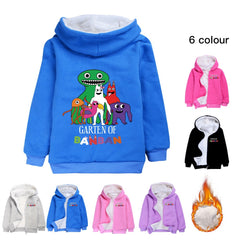 Garten of Banban Sherpa Lined Hoodie Fleece Sweatshirt Full Zip Hooded Jacket for Kids