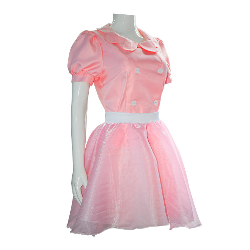 Barbie Pink Dress Cosplay Costume Full Set for Halloween