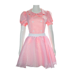 Barbie Pink Dress Cosplay Costume Full Set for Halloween