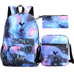 Tottenham Hotspur Football Club Schoolbag Backpack Shoulder Bag Pencil Bag 3pcs set for Kids Students