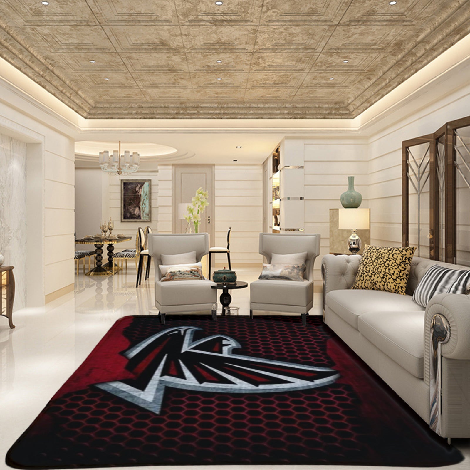 Atlanta Rugby Falcons Rugs Bedroom Living Room Bathroom Carpet Mat Rug