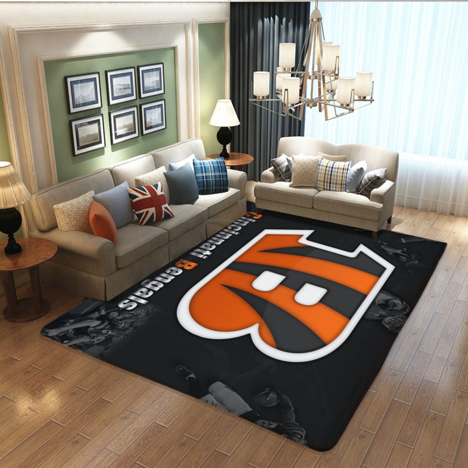 Cincinnati Rugby Bengals Rugs Bedroom Living Room Bathroom Carpet Mat Rug  chicago bears