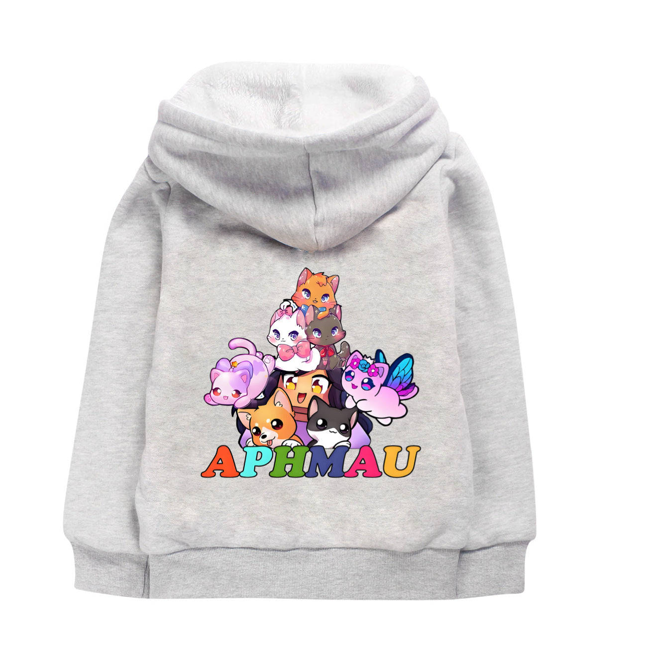 Aphmau Sherpa Lined Hoodie Fleece Sweatshirt Full Zip Hooded Jacket for Kids