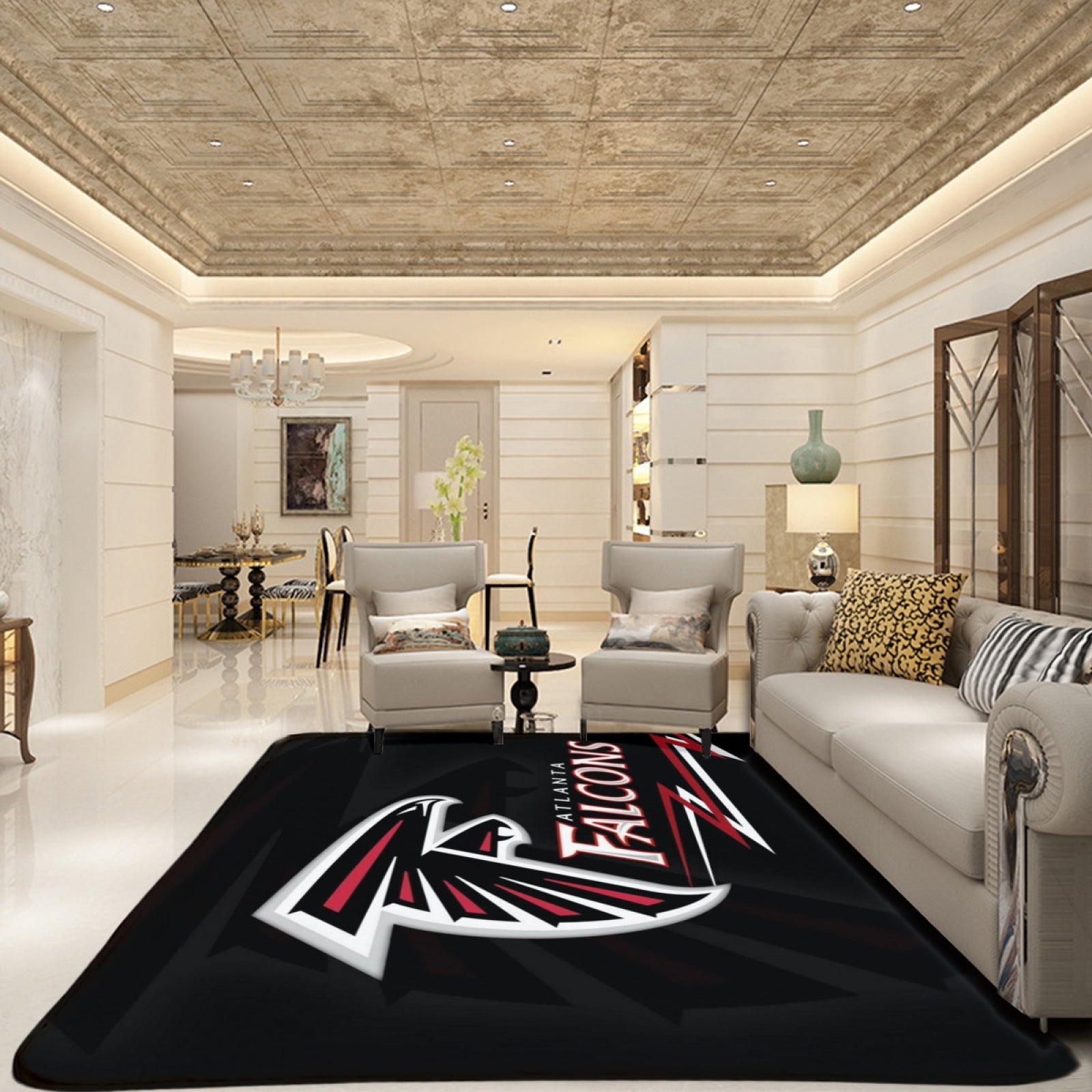 Atlanta Rugby Falcons Rugs Bedroom Living Room Bathroom Carpet Mat Rug