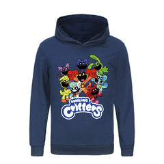 Smiling Critters Casual Sweatshirt Spring Autumn Hoodie for Kids
