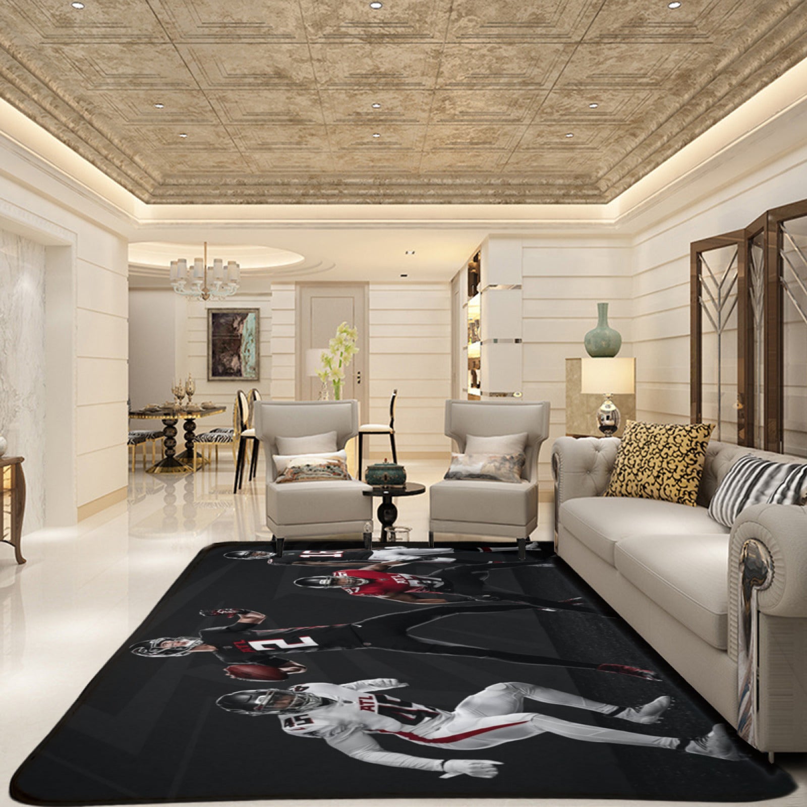 Atlanta Rugby Falcons Rugs Bedroom Living Room Bathroom Carpet Mat Rug