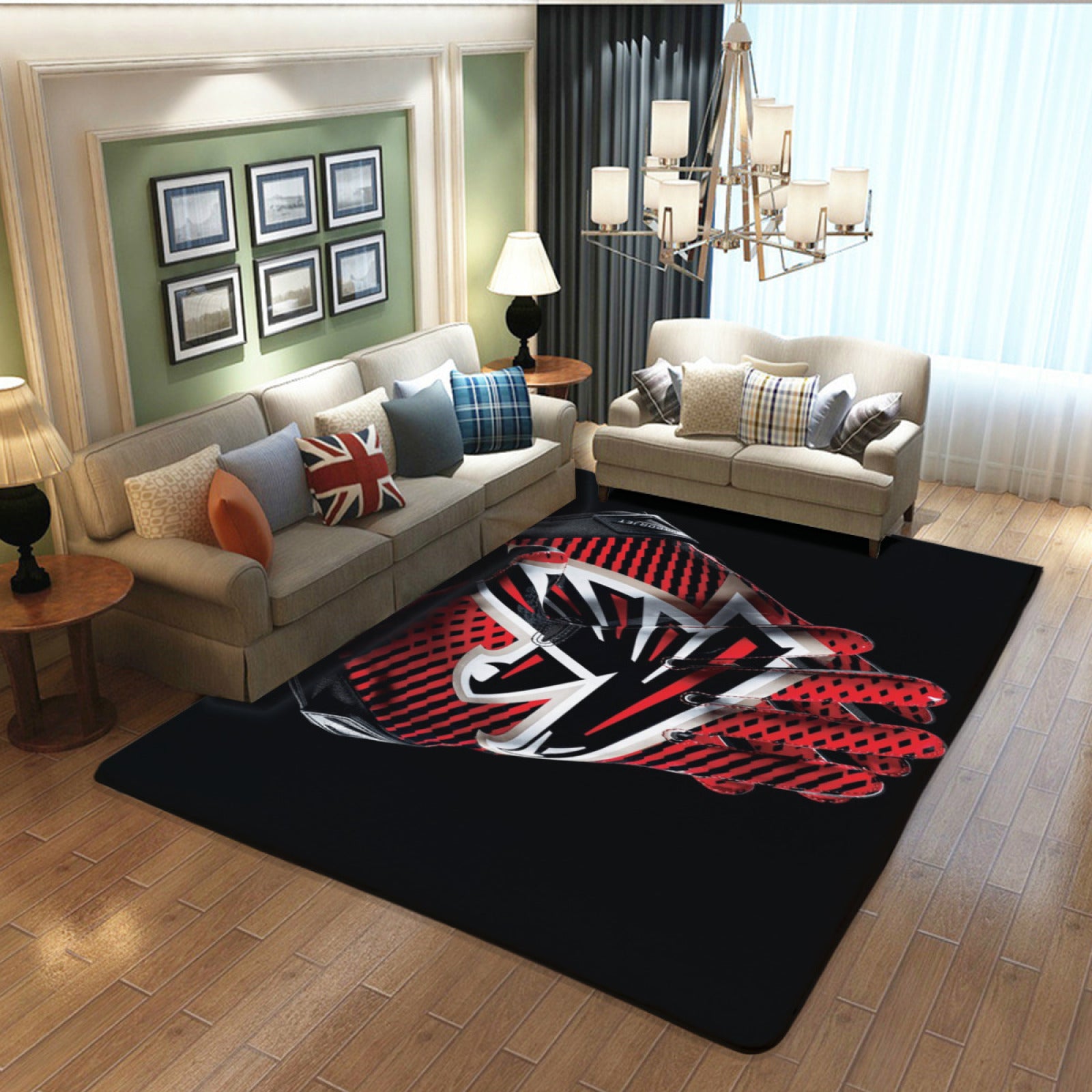 Atlanta Rugby Falcons Rugs Bedroom Living Room Bathroom Carpet Mat Rug