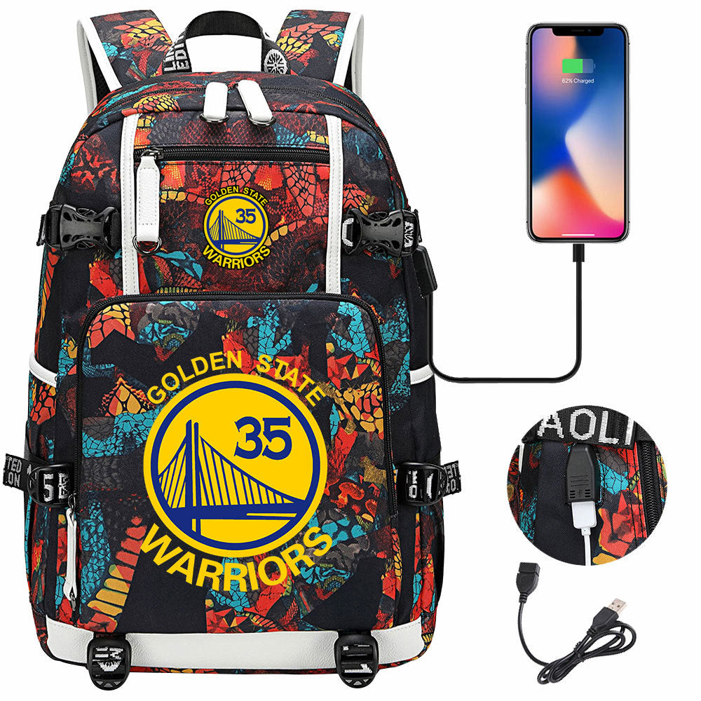 Kobe Black Mamba Curry Bucks USB Charging Backpack School Notebook Travel Bags Basketball Bag