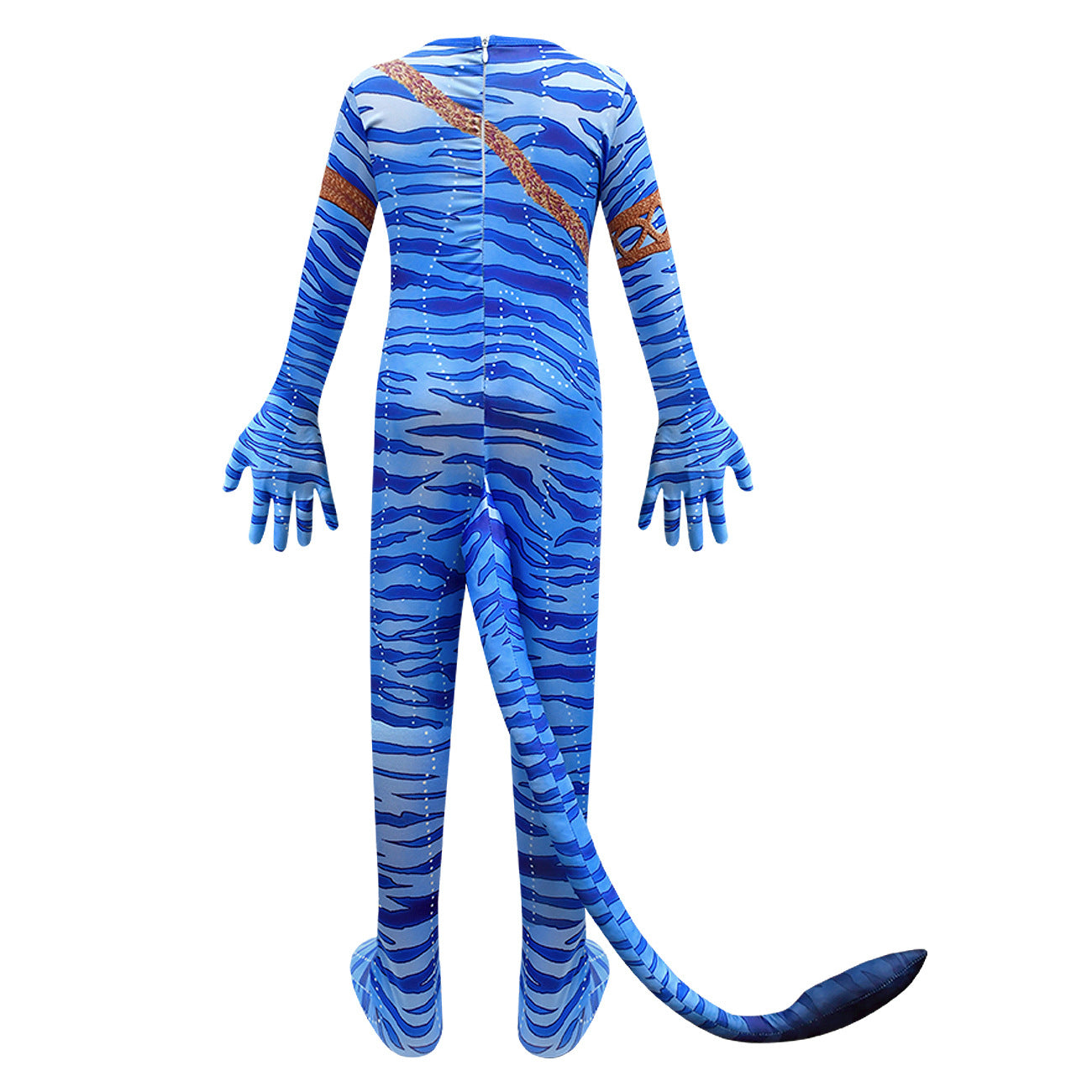 Avatar Cosplay Costume with Mask Boys Girls Bodysuit Halloween Fancy Jumpsuits