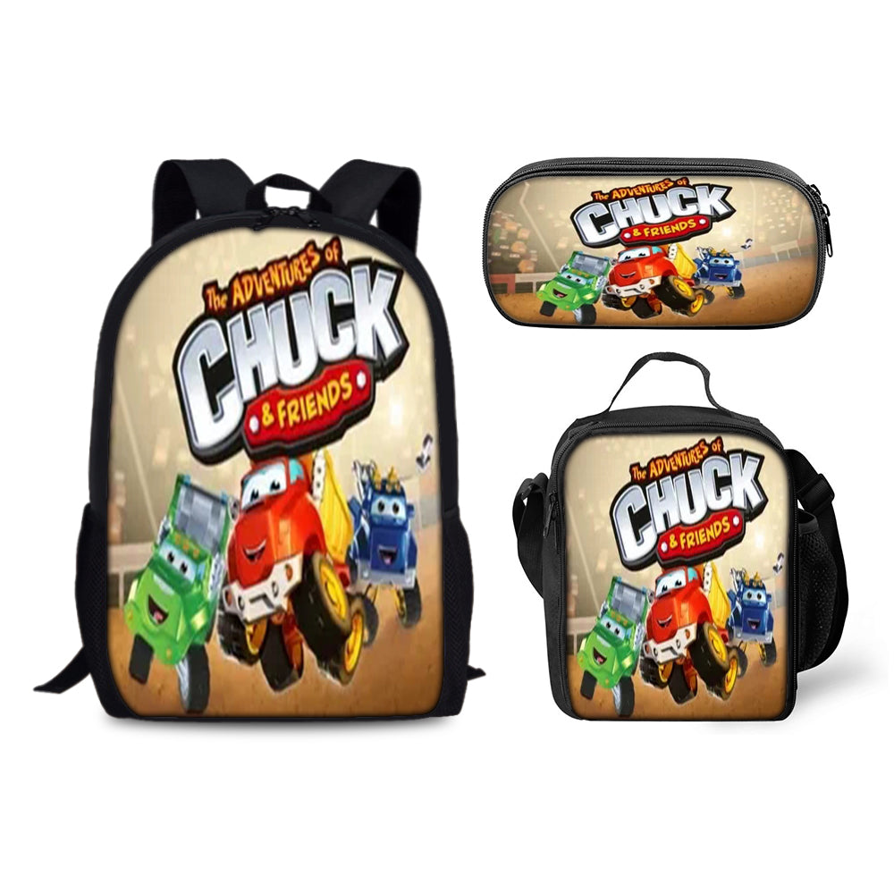 Beach Buggy Racing  Backpack Schoolbag Lunch Bag Pencil Bag for Kids Students 3PCS