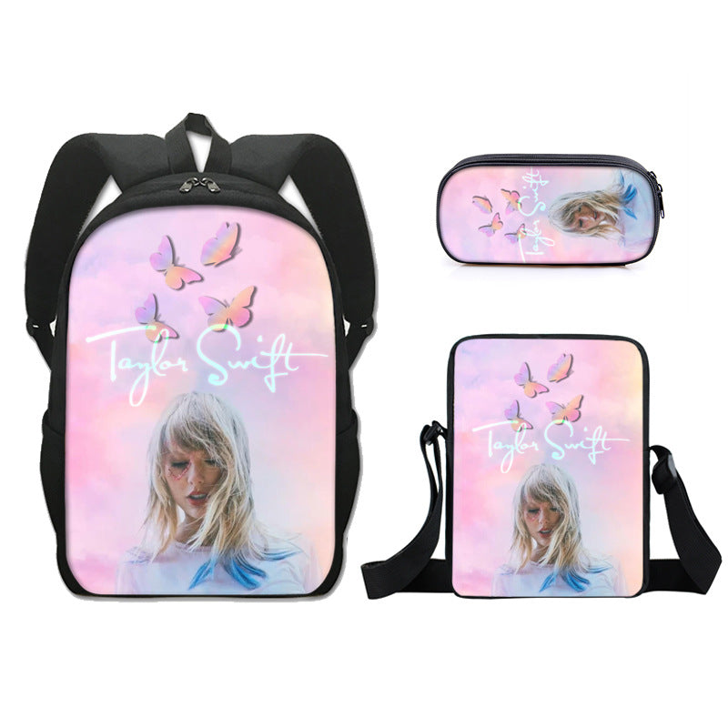 Taylor Swift Backpack Schoolbag Lunch Bag Pencil Bag for Kids Students 3PCS