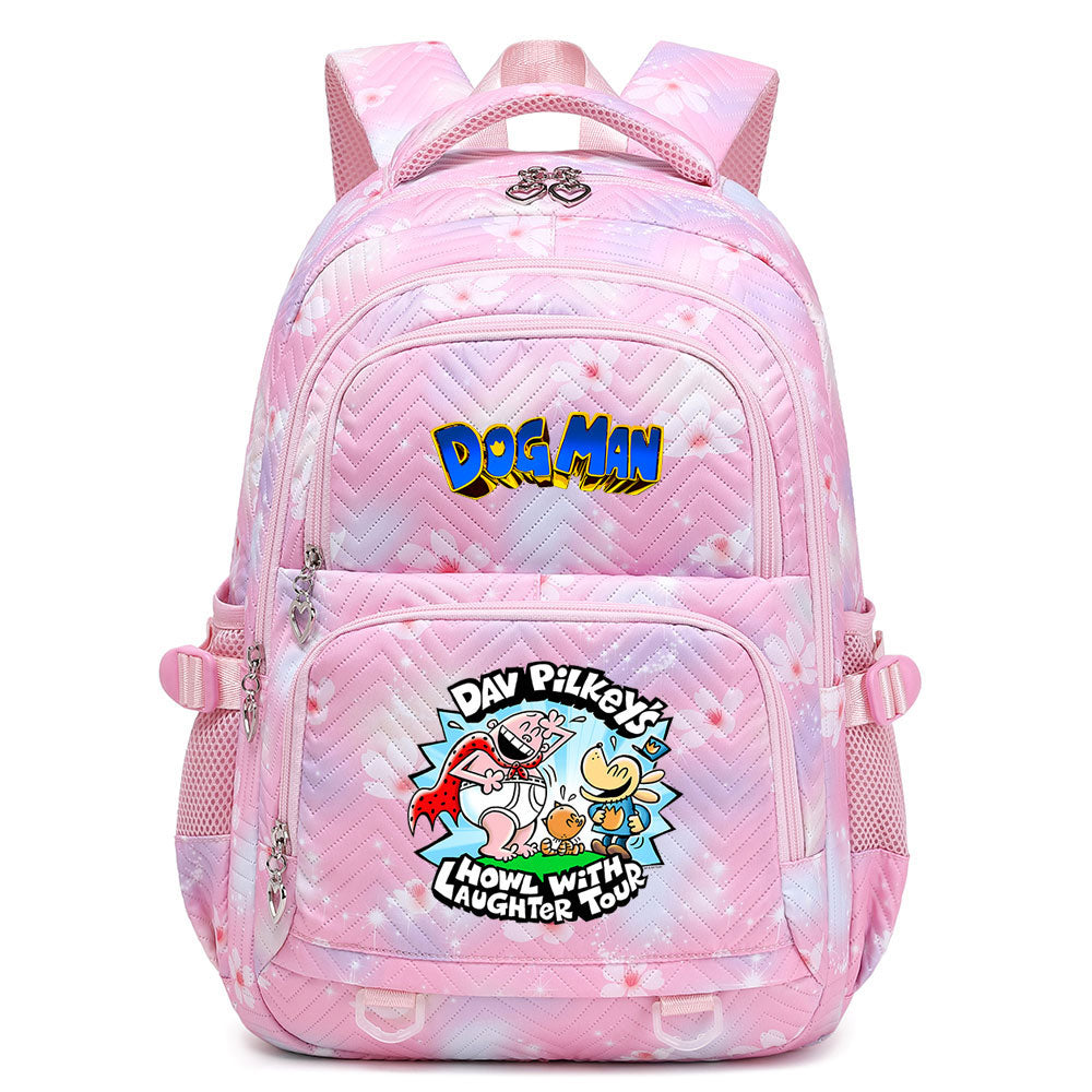 Dog Man Proof Backpack Notebook Travel Bags Casual School Bag For Middle School Students
