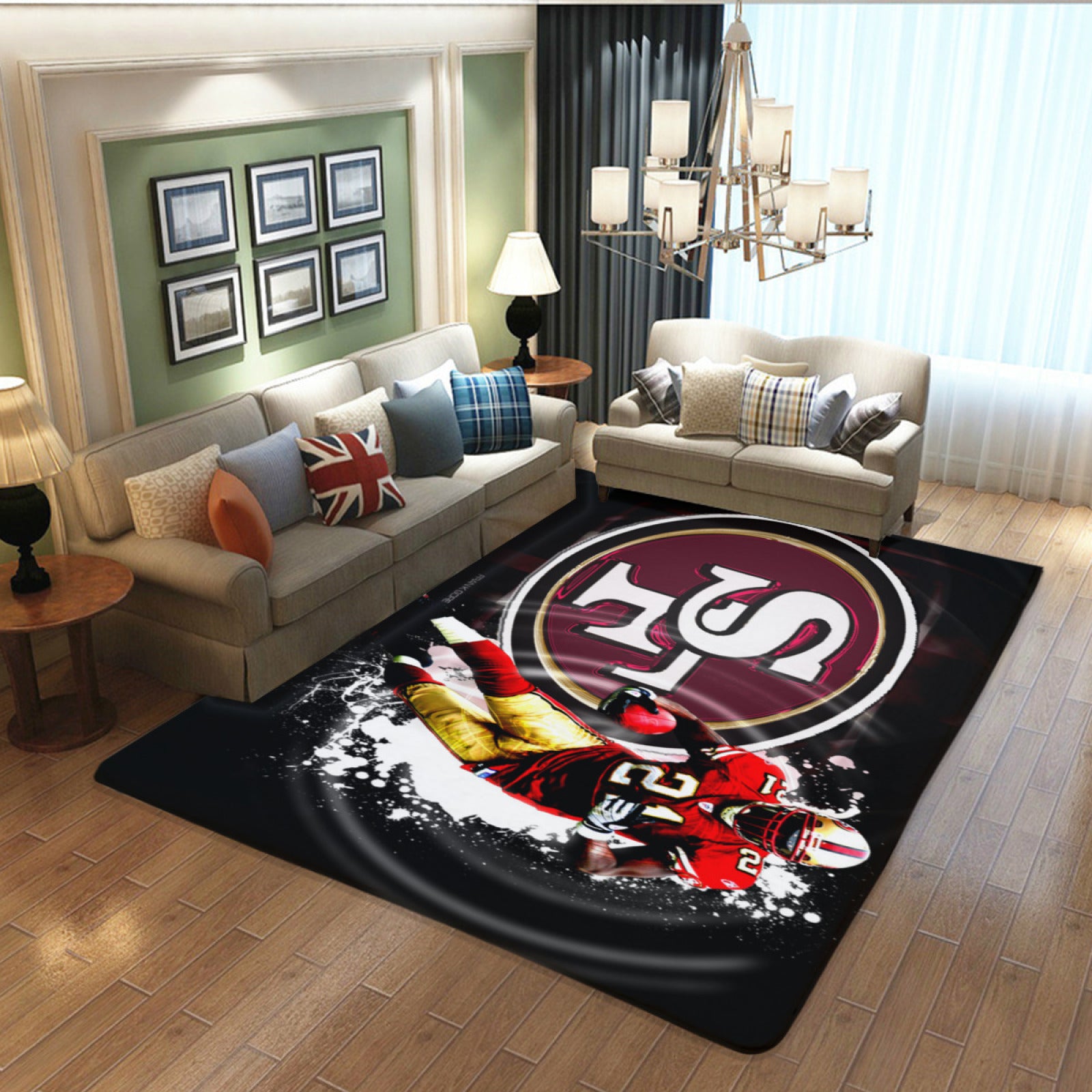 SanFrancisco Rugby 49ers Rugs Bedroom Living Room Bathroom Carpet Mat Rug