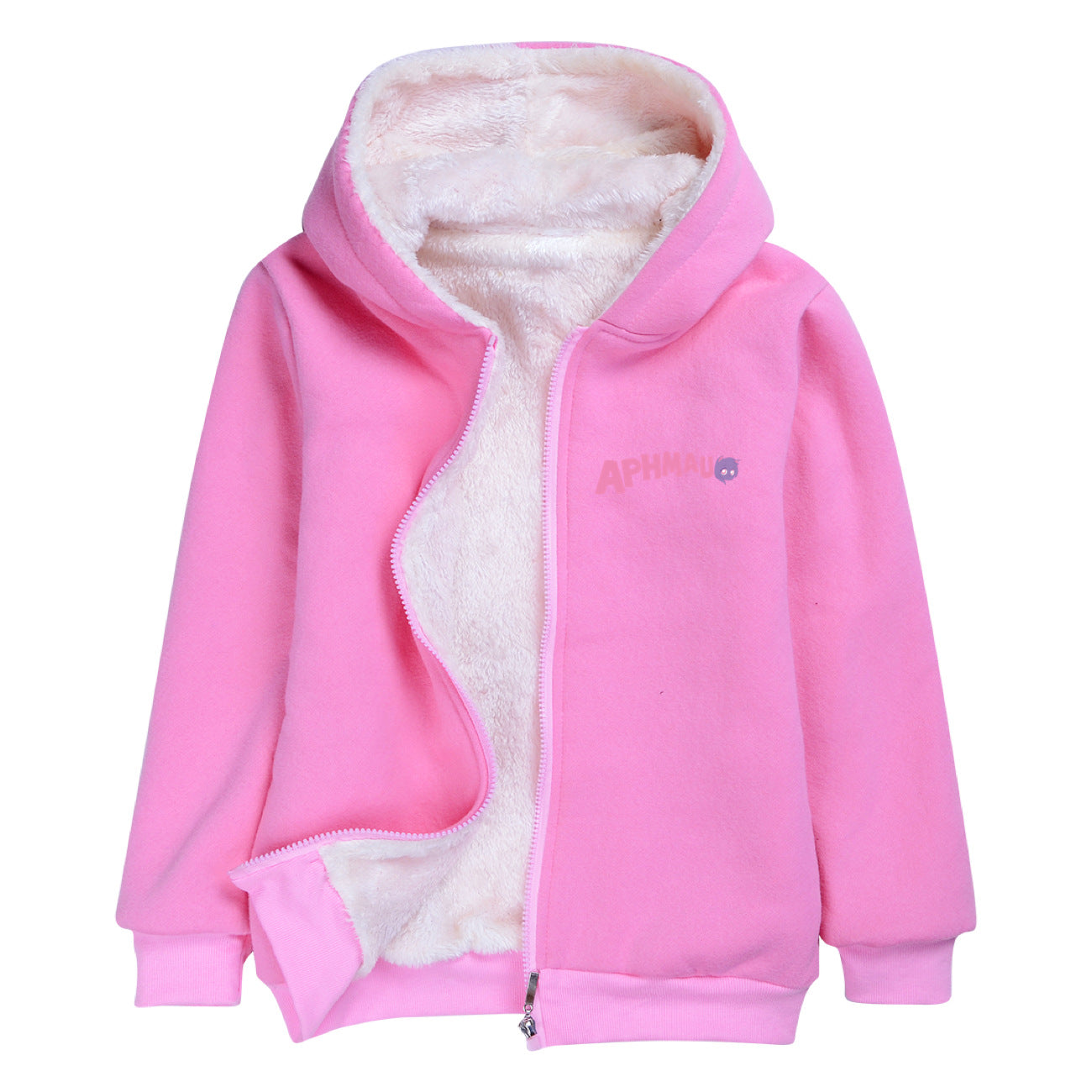 Aphmau Sherpa Lined Hoodie Fleece Sweatshirt Full Zip Hooded Jacket for Kids