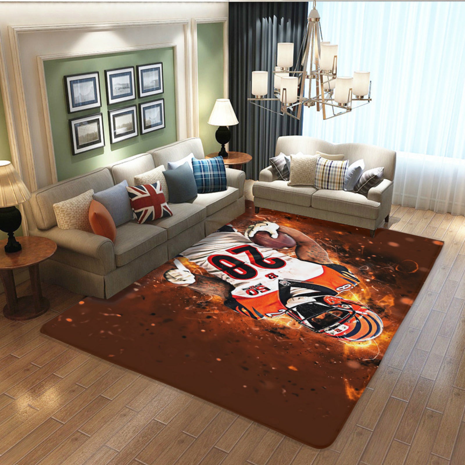 Cincinnati Rugby Bengals Rugs Bedroom Living Room Bathroom Carpet Mat Rug  chicago bears